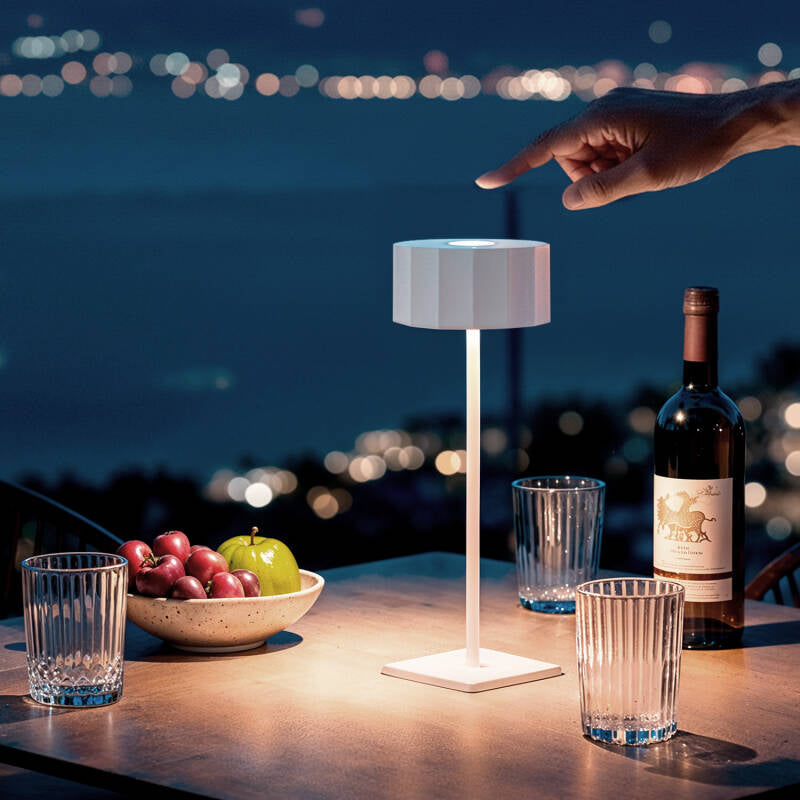 Candeeiro de Mesa LED 3W Portátil para Exterior com Bateria USB Recarregável Cesc