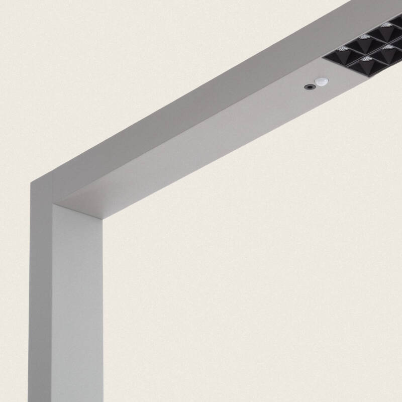 Candeeiro de Mesa LED 60W com Pinça de Alumínio Regulável Dupla Face com Detector de Movimento SupremLight 4