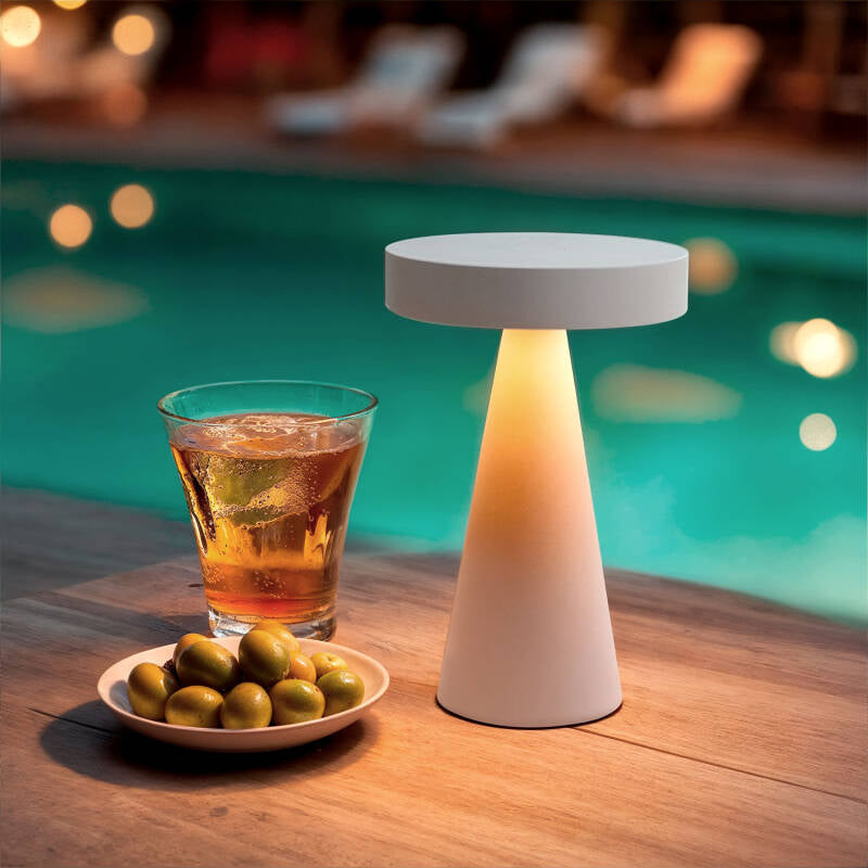 Candeeiro de Mesa LED de Metal Sem Fios para Exterior Catinca