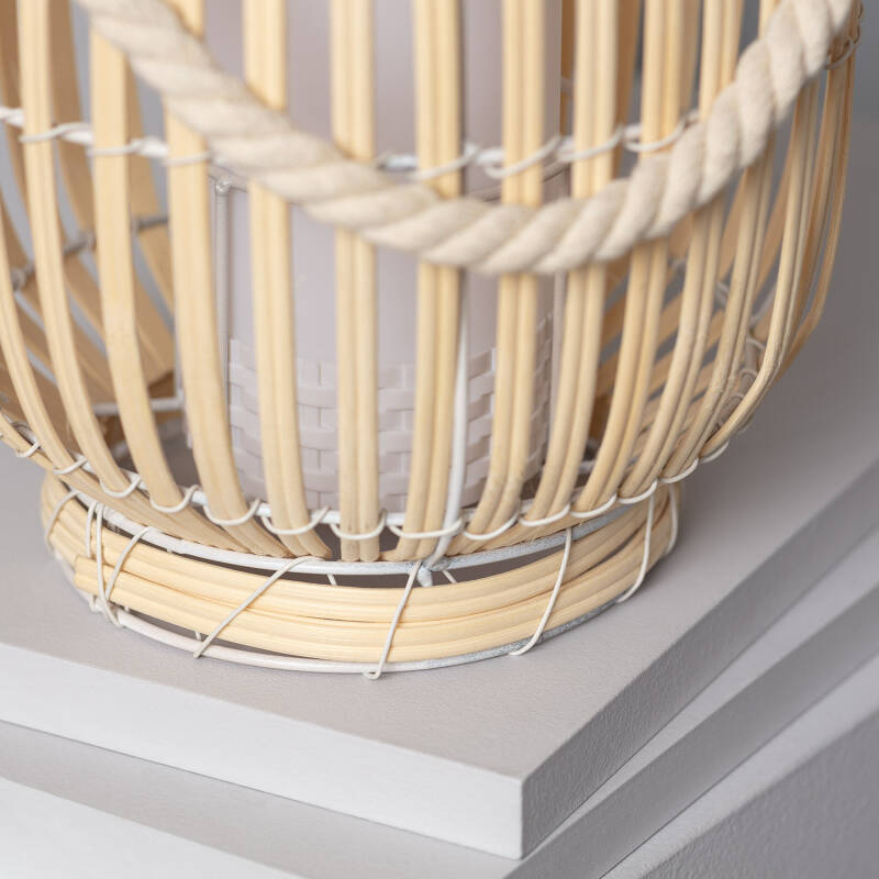 Candeeiro de Mesa LED Portátil Rattan Dragonera