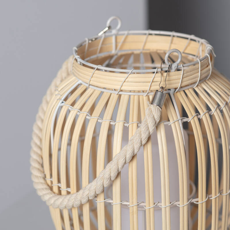 Candeeiro de Mesa LED Portátil Rattan Dragonera