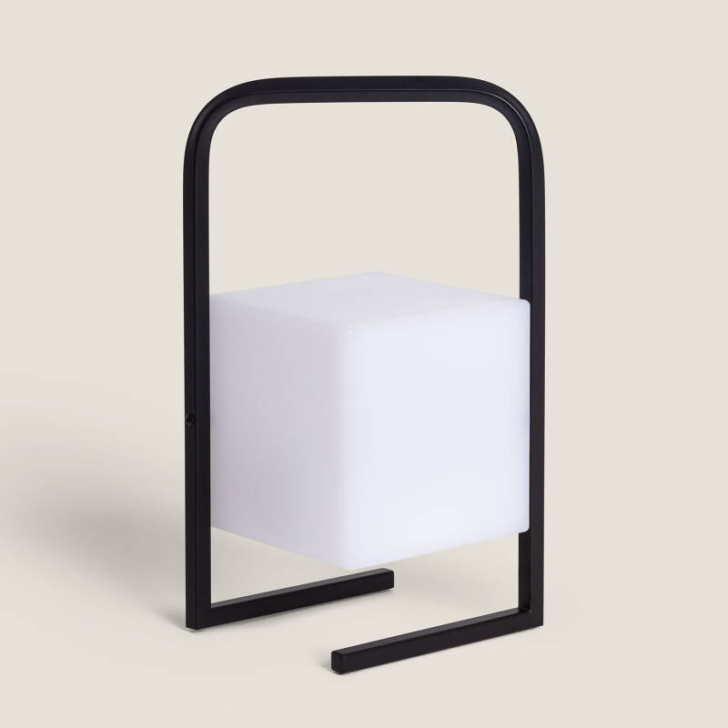 Candeeiro de Mesa LED Portátil para Exterior Alumínio com Bateria USB Recarregável Tiber