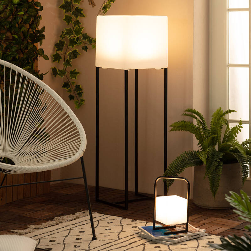 Candeeiro de Mesa LED Portátil para Exterior Alumínio com Bateria USB Recarregável Tiber