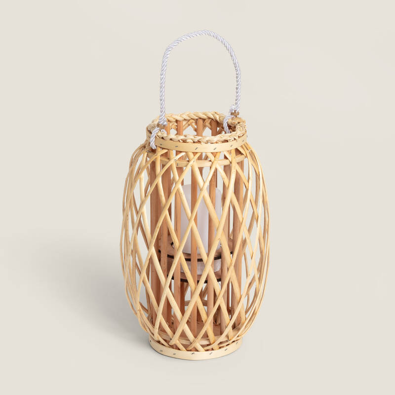 Candeeiro de Mesa LED Rattan Big Alejandría