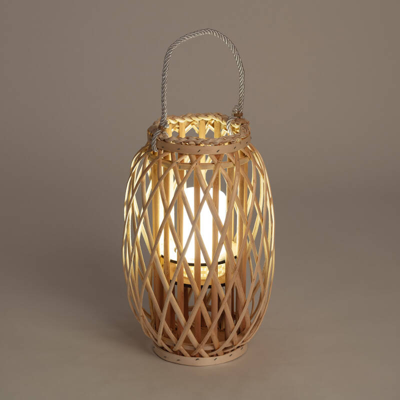 Candeeiro de Mesa LED Rattan Big Alejandría