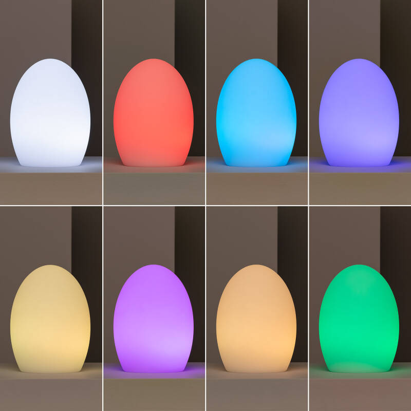 Candeeiro de mesa LED RGB Portátil Muna para uso exterior com Bateria Recarregável