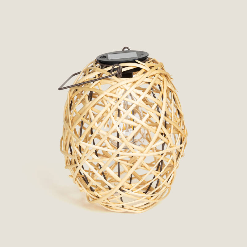 Candeeiro de Mesa LED Solar Exterior Rattan Baihar