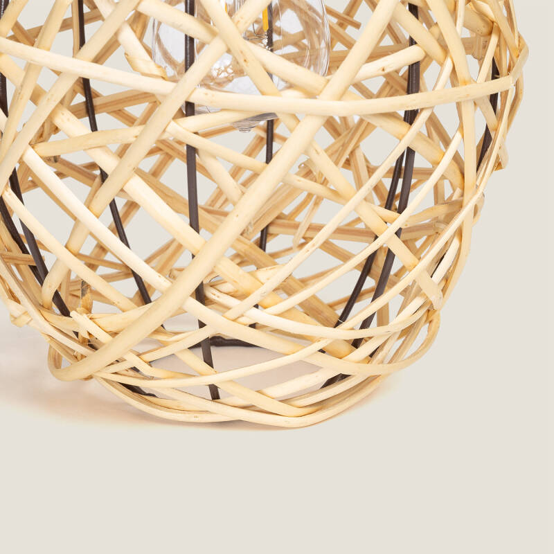 Candeeiro de Mesa LED Solar Exterior Rattan Baihar
