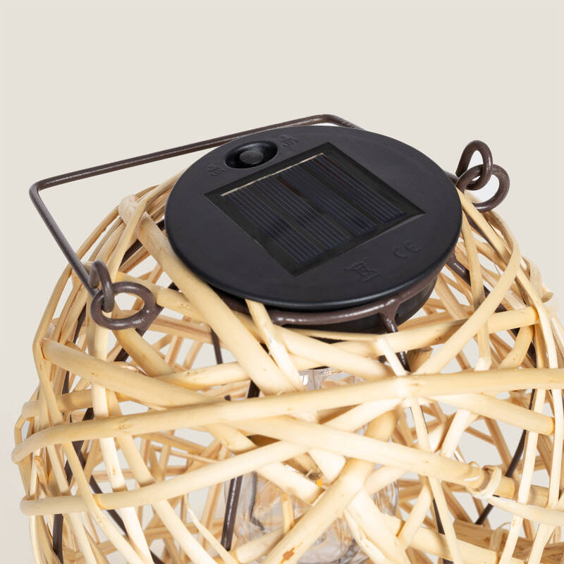 Candeeiro de Mesa LED Solar Exterior Rattan Baihar