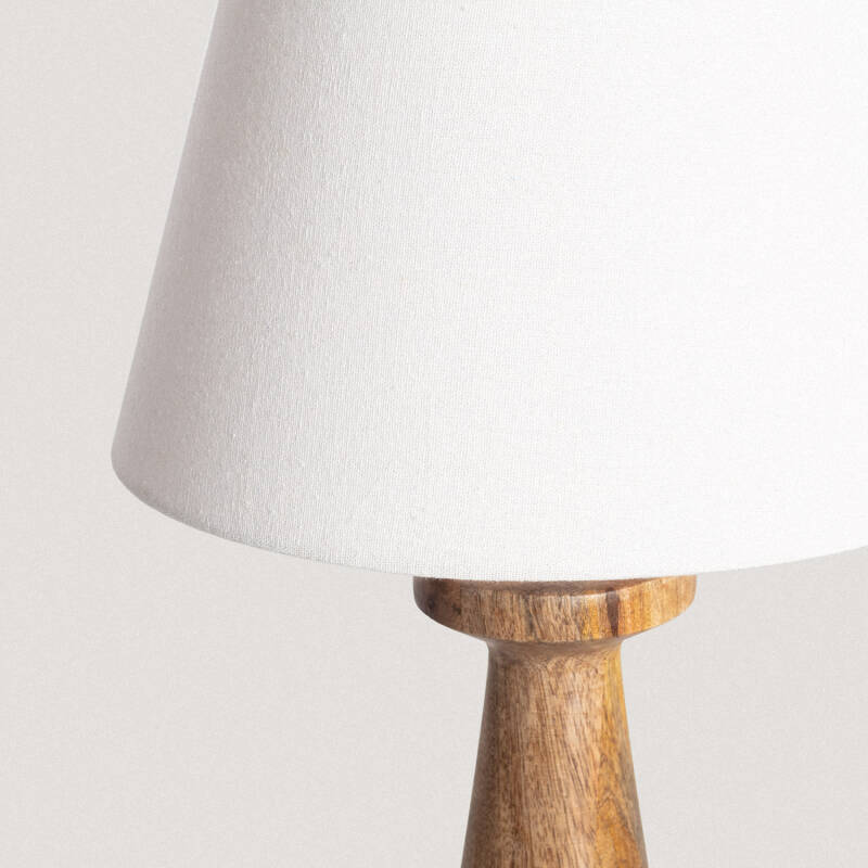 Candeeiro de Mesa Madeira Rani ILUZZIA