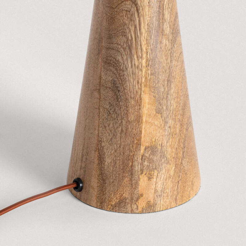 Candeeiro de Mesa Madeira Rani ILUZZIA
