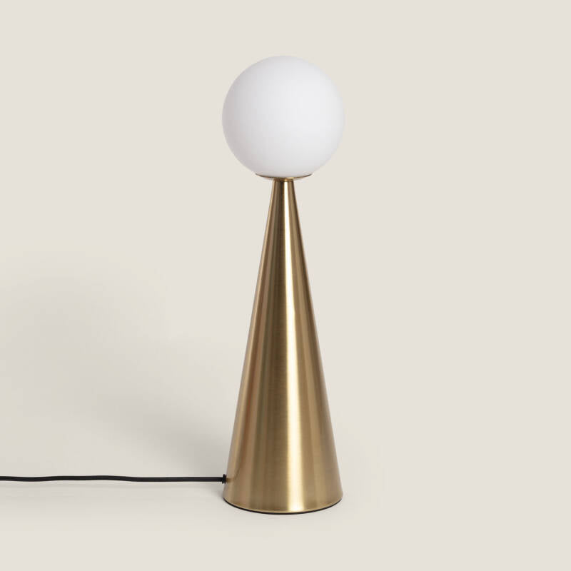 Candeeiro de Mesa Metal e Vidro Hipias