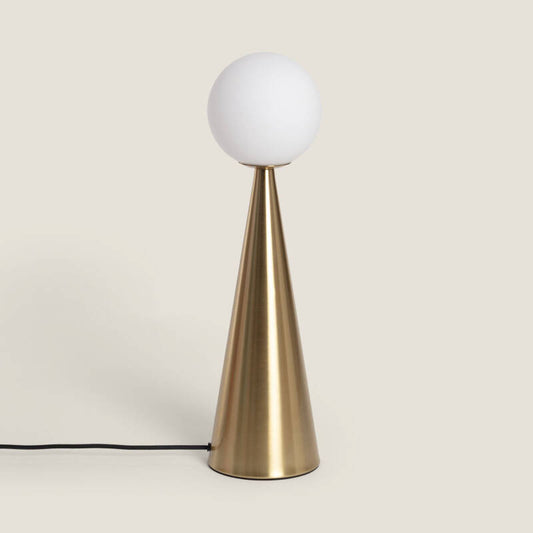 Candeeiro de Mesa Metal e Vidro Hipias