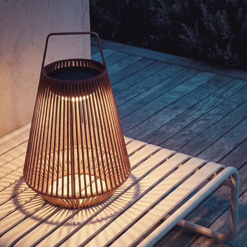 Candeeiro de Mesa Solar Tali com Corda para Exterior