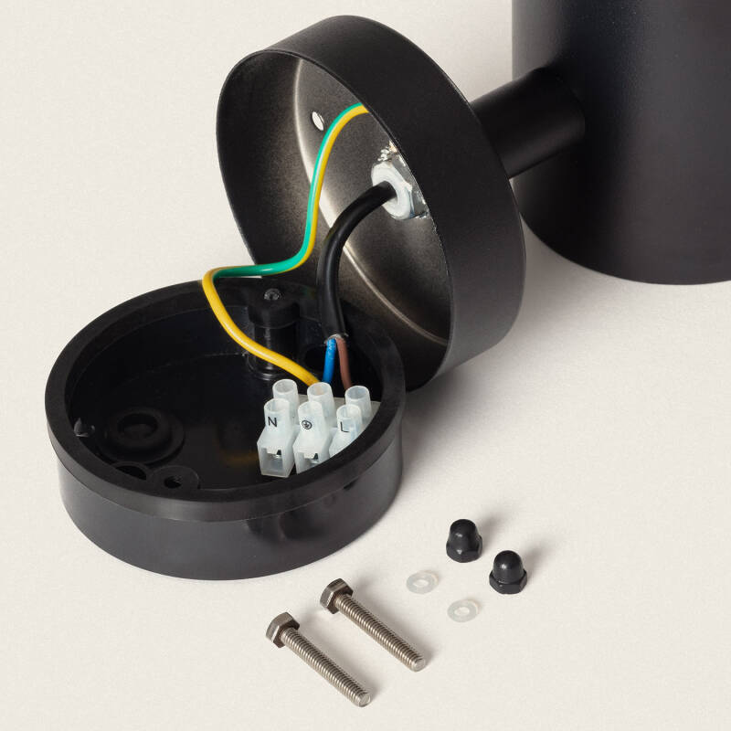 Candeeiro de Parede Exterior LED 5W Aço Inoxidável Inti Black