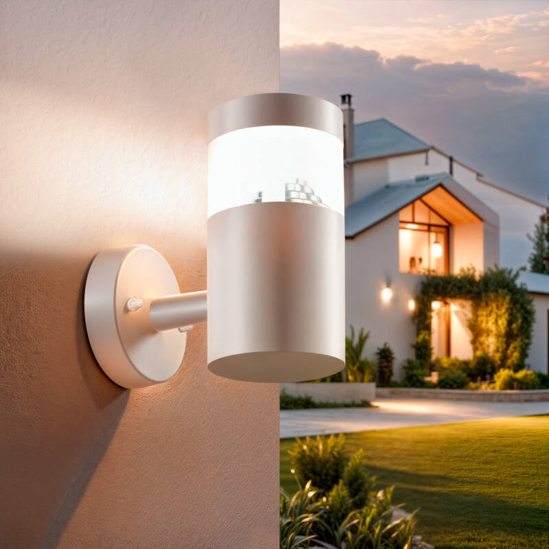 Candeeiro de Parede Exterior LED 5W Aço Inoxidável Inti White