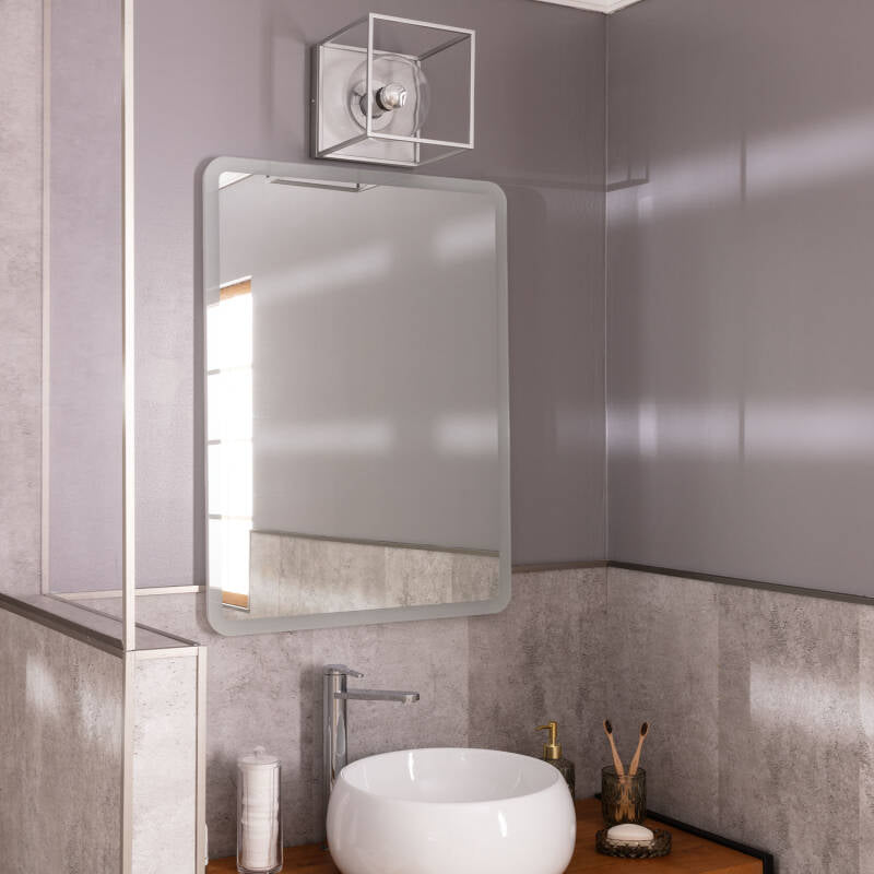 Candeeiro de Parede Exterior Metal e Vidro Tabuk