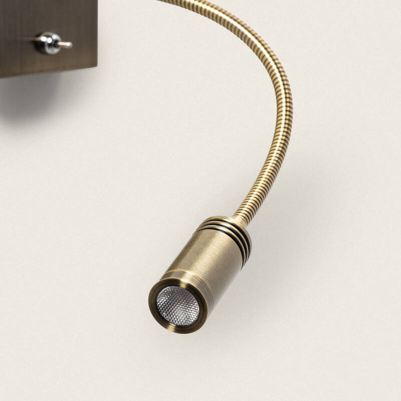 Candeeiro de Parede LED 2.5W Metal com Entrada USB Apsley