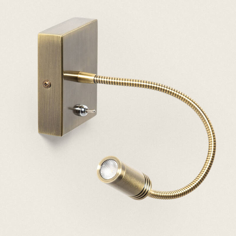 Candeeiro de Parede LED 2.5W Metal com Entrada USB Apsley