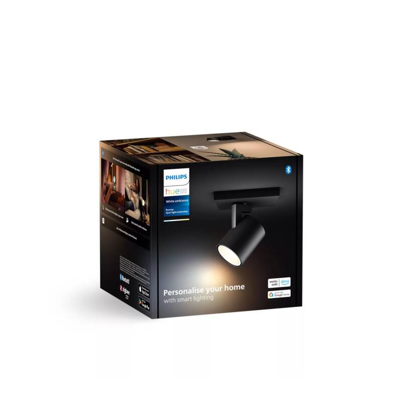 Candeeiro de Parede White Ambiance Um Foco GU10 PHILIPS Hue Runner Extensión