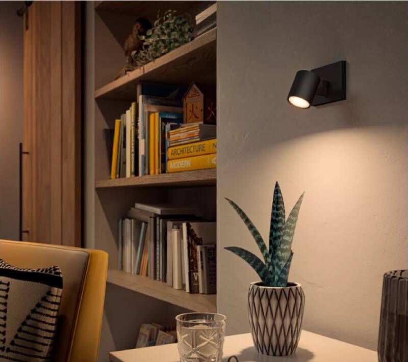 Candeeiro de Parede White Ambiance Um Foco GU10 PHILIPS Hue Runner Extensión