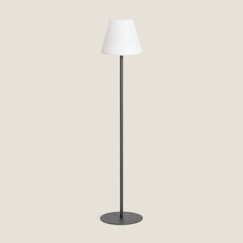 Candeeiro de Pé Exterior de Metal LED Solar Larso