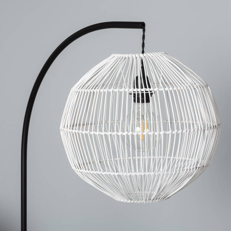 Candeeiro de Pé em Rattan e Metal Kithnos