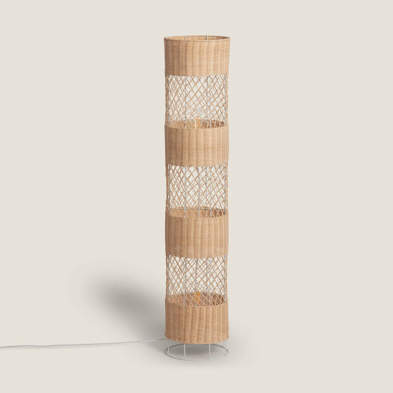 Candeeiro de Pé Rattan Rubra
