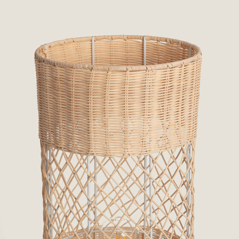 Candeeiro de Pé Rattan Rubra