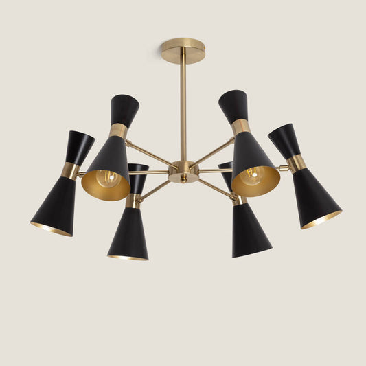 Candeeiro de Teto Metal com 6 Focos Jigger