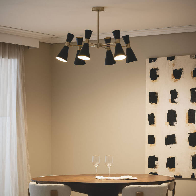 Candeeiro de Teto Metal com 6 Focos Jigger