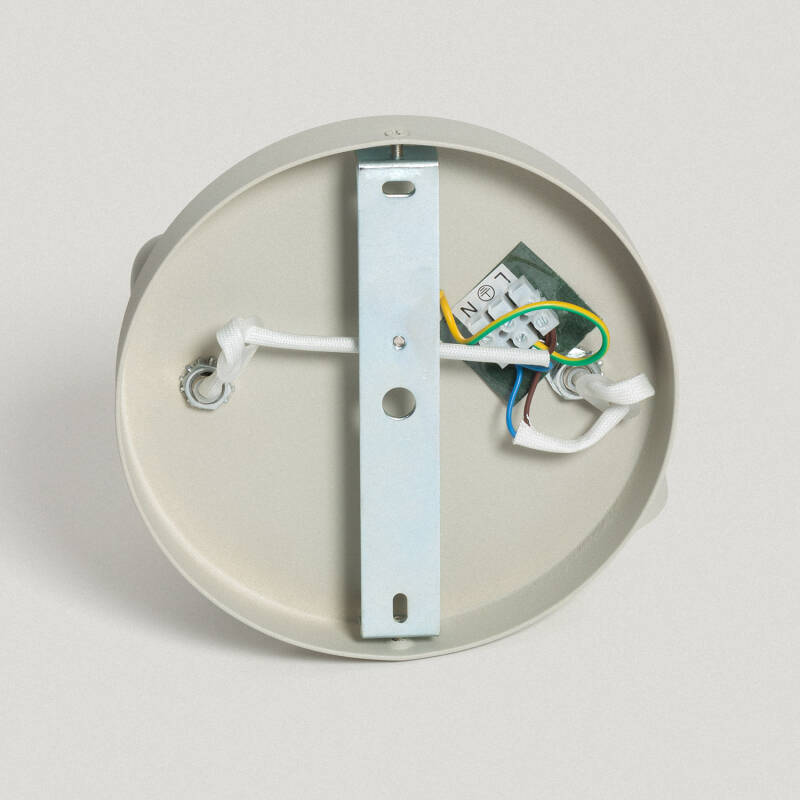 Candeeiro de Teto Circular Orientável Alumínio 2 focos Adrien
