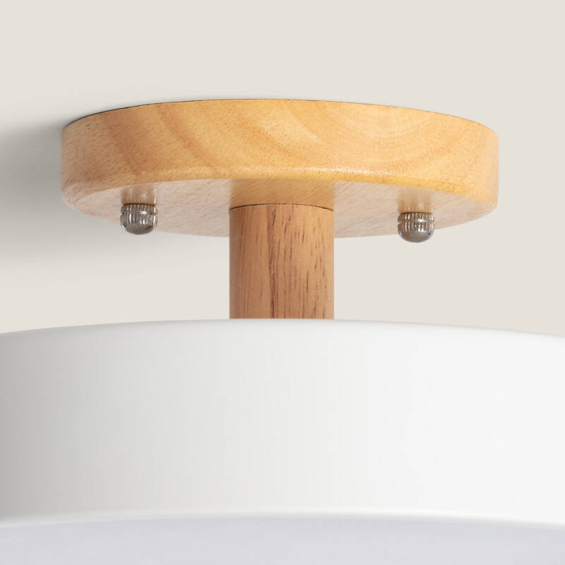Candeeiro de Teto LED 12 W em Madeira e Alumínio com CCT Selecionável Whisty