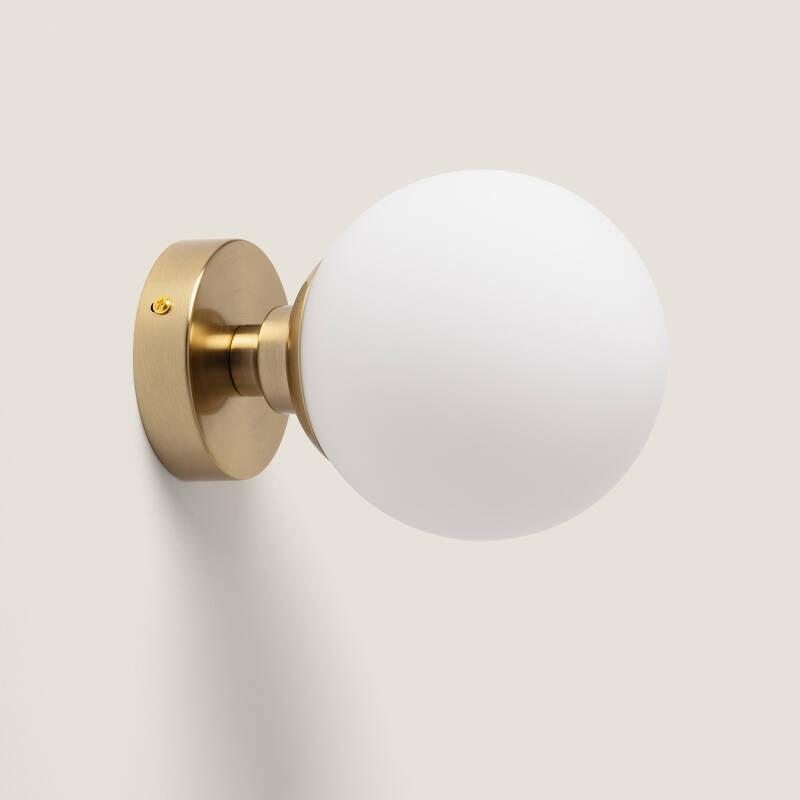 Candeeiro de teto Metal e Vidro Moonlight Brass 1 Foco