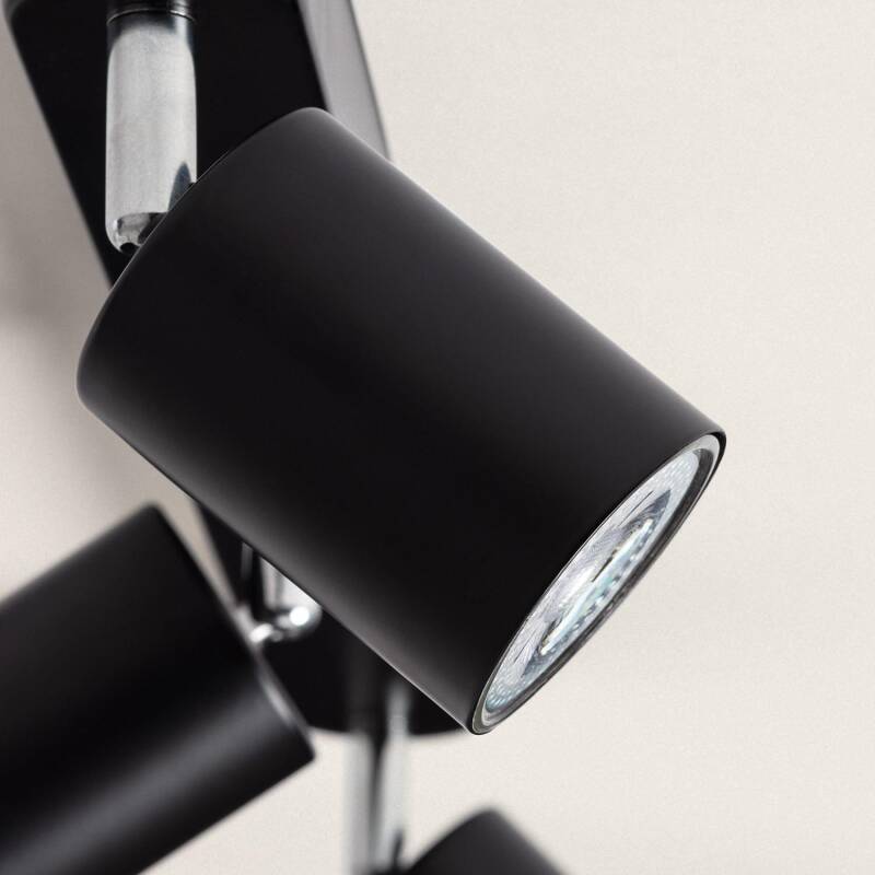 Candeeiro de Teto Orientável Metal 3 Focos Albus Black Large