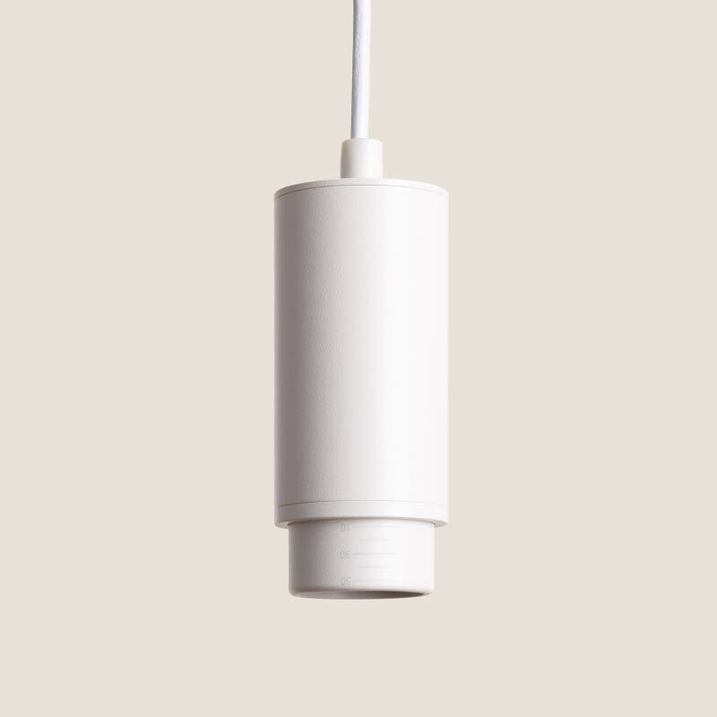 Candeeiro Suspenso Alumínio Multi-Ângulo 10-50º para lâmpadas GU10 Cuarzo
