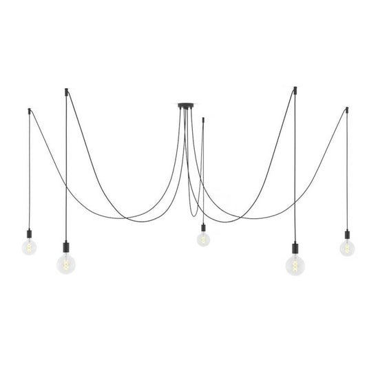 Candeeiro Suspenso com Cinco Caídas Spider Creative-Cables SPMDCS01GO5RC04TERM