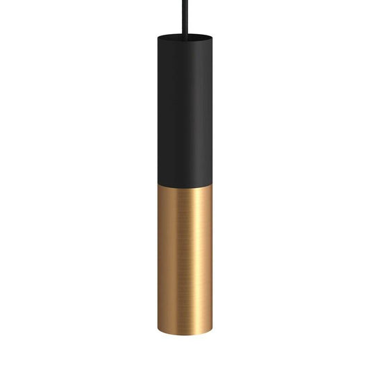 Candeeiro Suspenso Creative-Cables Modelo PSMV_ Pantalla Doble Tub-E14