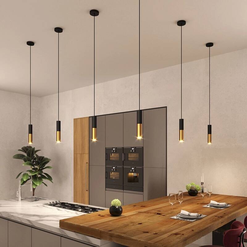 Candeeiro Suspenso Creative-Cables Modelo PSMV_ Pantalla Doble Tub-E14