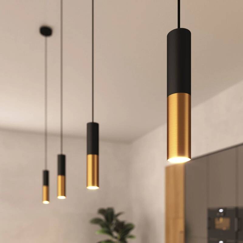 Candeeiro Suspenso Creative-Cables Modelo PSMV_ Pantalla Doble Tub-E14