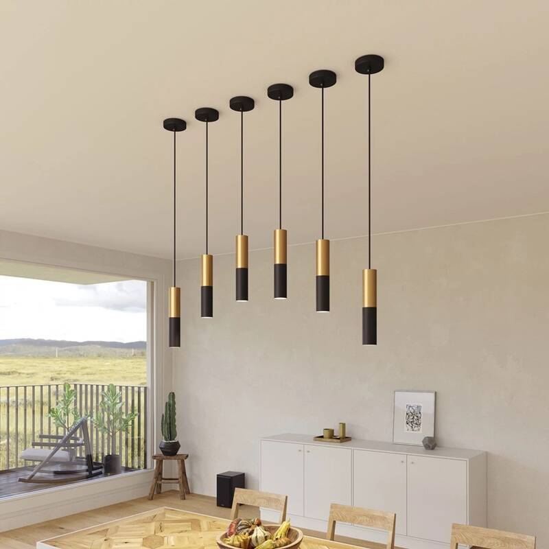 Candeeiro Suspenso Creative-Cables Modelo PSMV_ Pantalla Doble Tub-E14