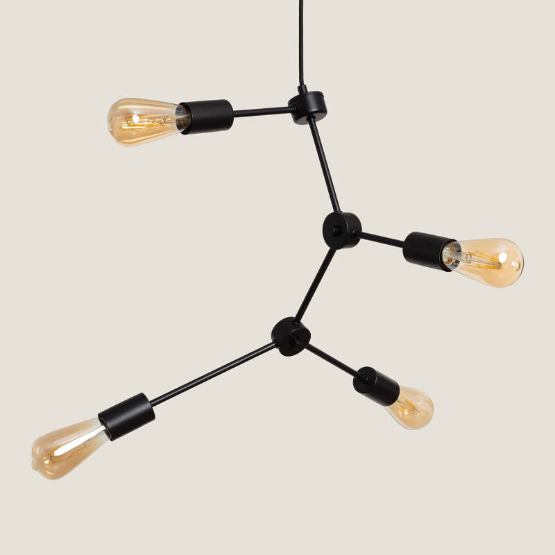 Candeeiro Suspenso de Metal Molecular