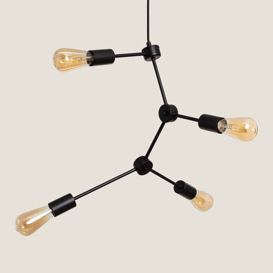 Candeeiro Suspenso de Metal Molecular