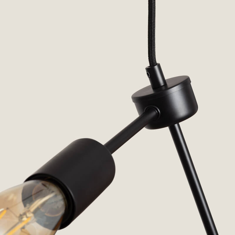 Candeeiro Suspenso de Metal Molecular
