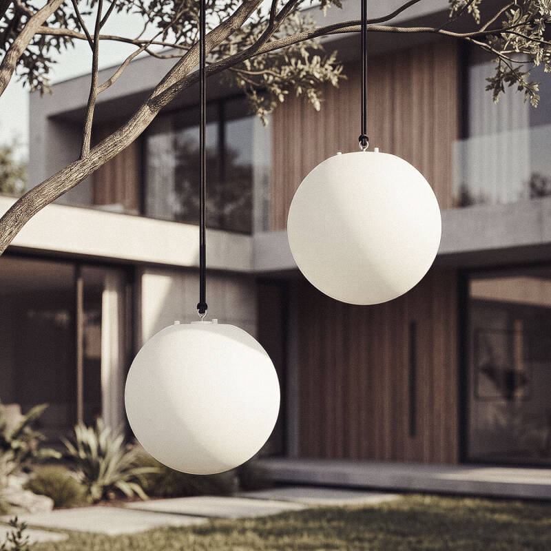 Candeeiro Suspenso Esférico Decorativo «Bola de Luz» LED RGB+CCT Evan Orb