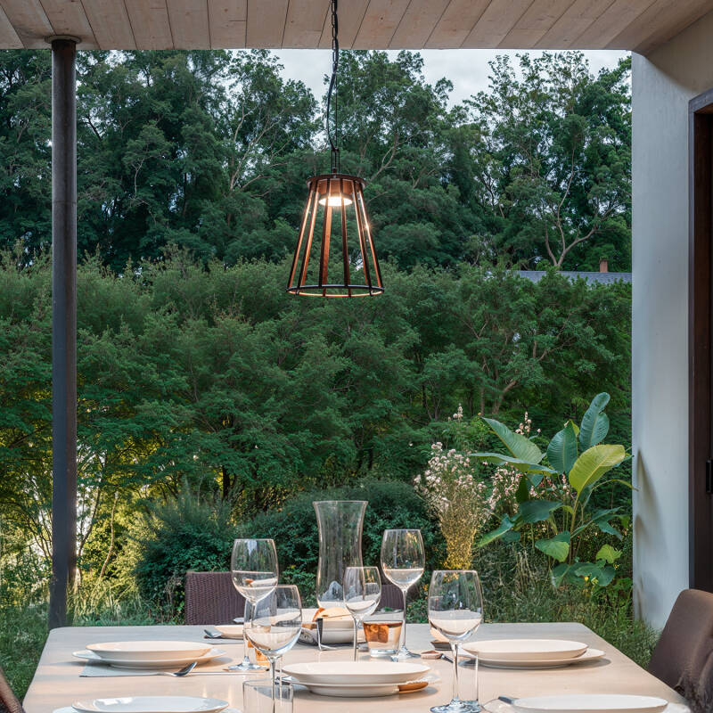 Candeeiro Suspenso Exterior LED 6W Alumínio Bradda