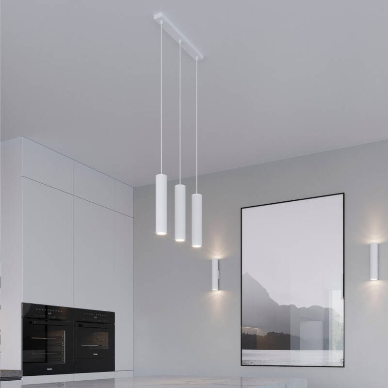 Candeeiro Suspenso Lagos 3L Metal SOLLUX