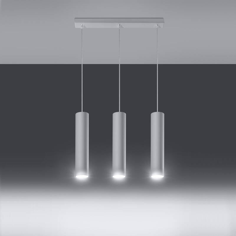 Candeeiro Suspenso Lagos 3L Metal SOLLUX