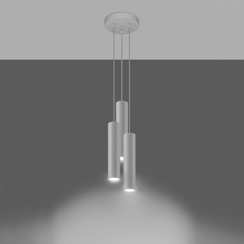 Candeeiro Suspenso Lagos 3P Metal SOLLUX