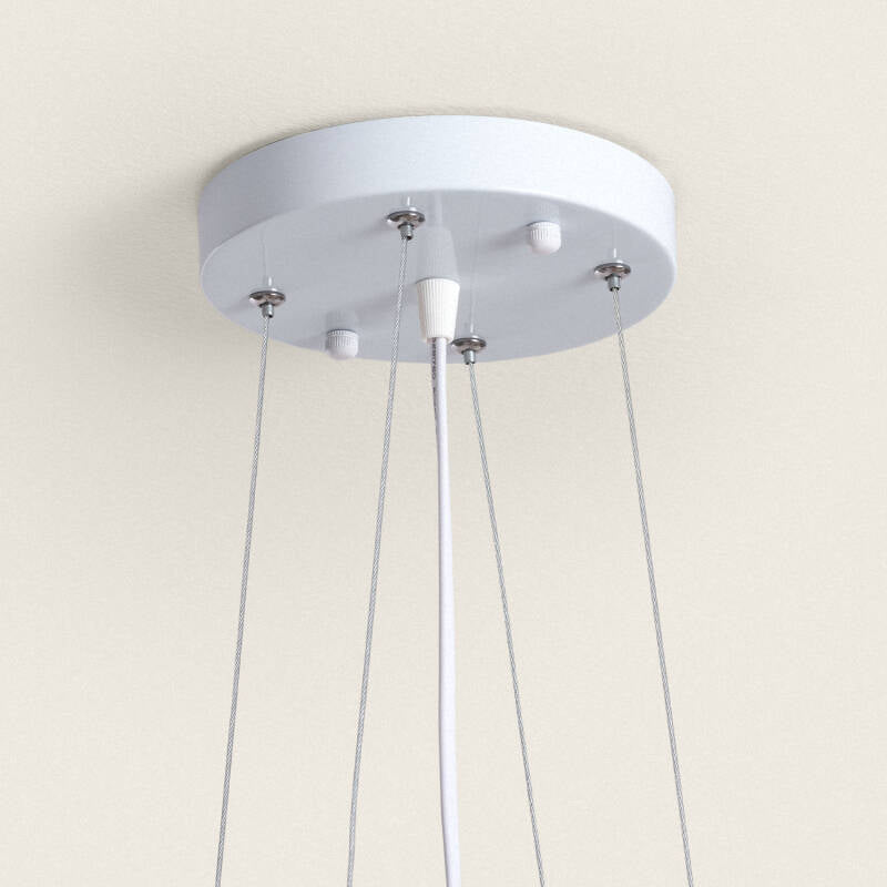 Candeeiro Suspenso LED 24W retangular SwitchCCT Seleccionável 580X200 MM Dupla face Preto